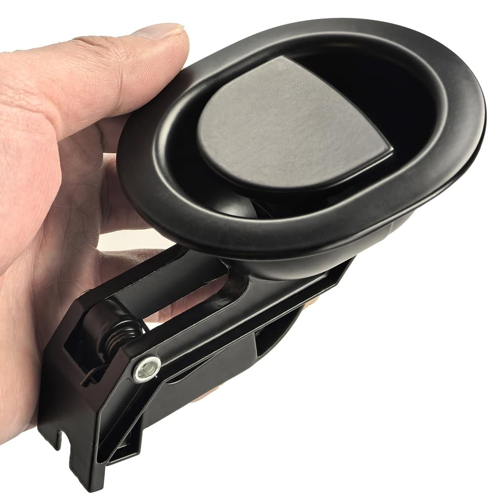 TeBeiDe Universal 3.5"Hx 3"W x 1.2"D, Black Recliner Pull Handle Replacement