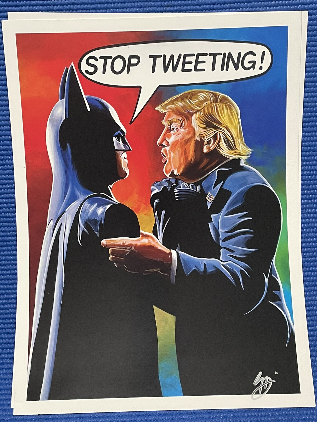 Donald Trump Batman, Spider-Man Stop Tweeting Posters