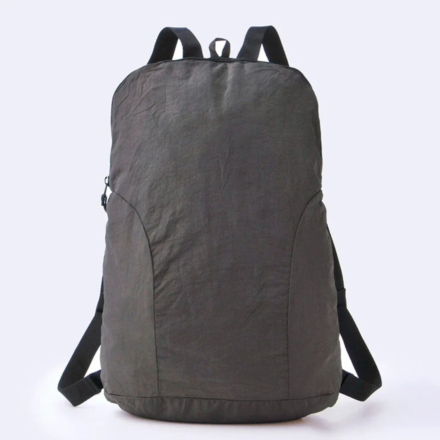 Standard Products Foldable Backpack - Grey Nylon - Lightweight Travel Bag