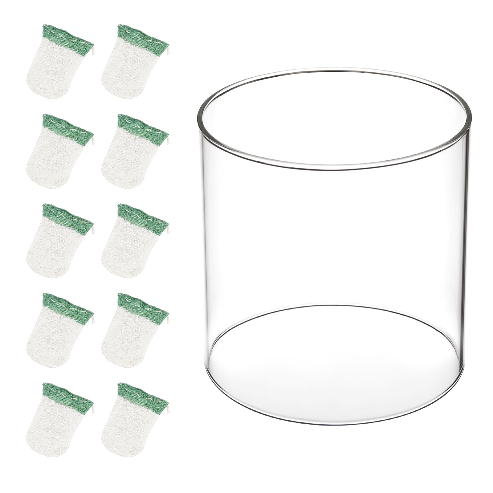 10 Propane Lantern Mantles 1 Glass Globe Outdoor Camping Replacement Parts