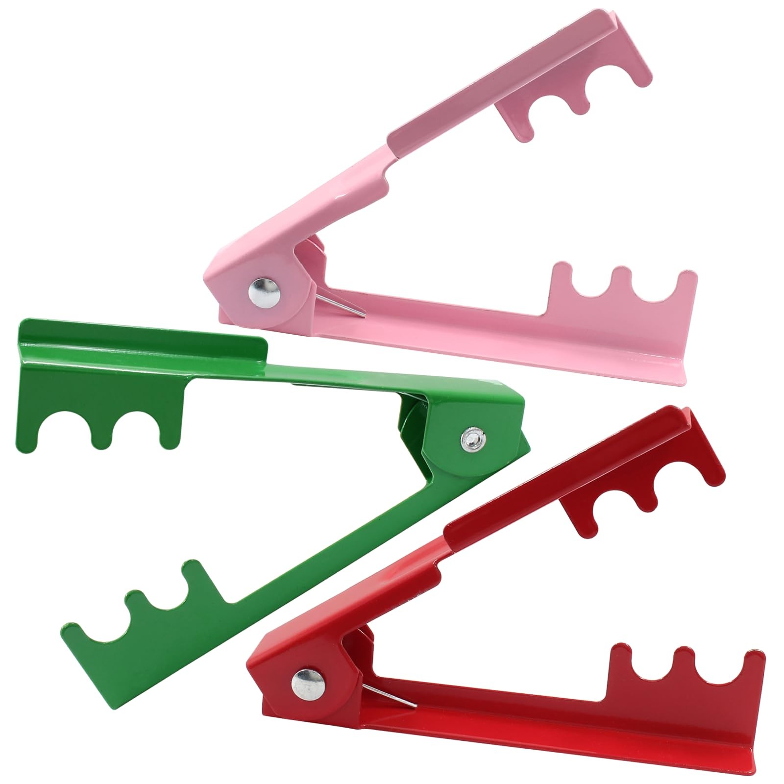 Bonsicoky 3 Pcs Rose Thorn Stripping Tool, Metal Pink Red and Green