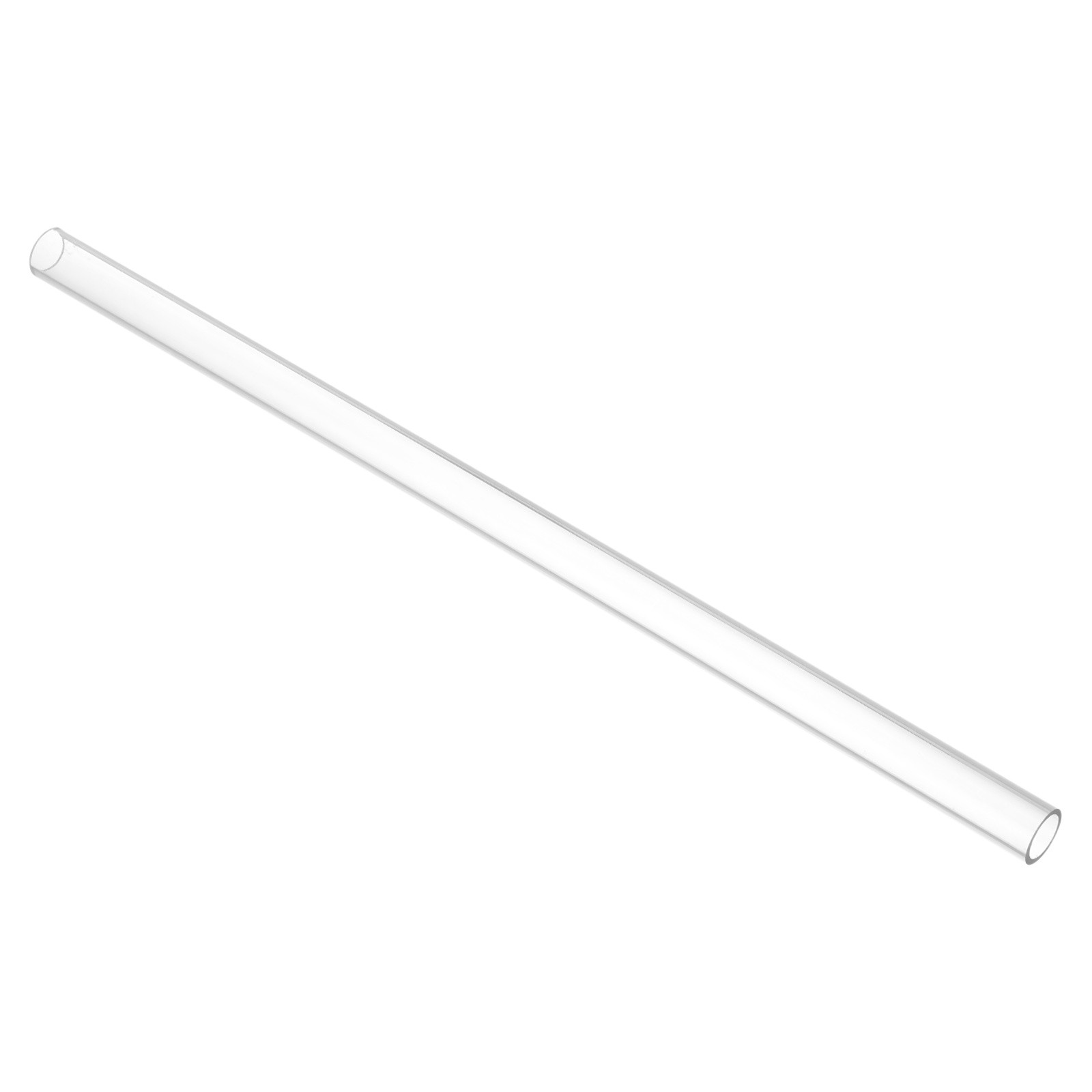 Clear Rigid Tubing 11mm(0.43") ID x 14mm(0.55") OD x 1Ft Length Round Plastic