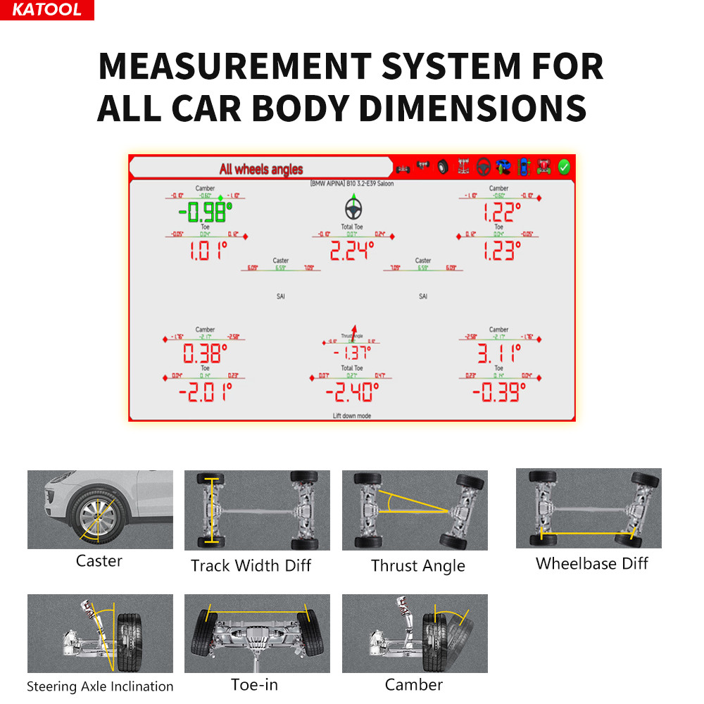 3D Fully Automatic Wheel Alignment Machine Wheel Aligner Car Tire Alignment Tool