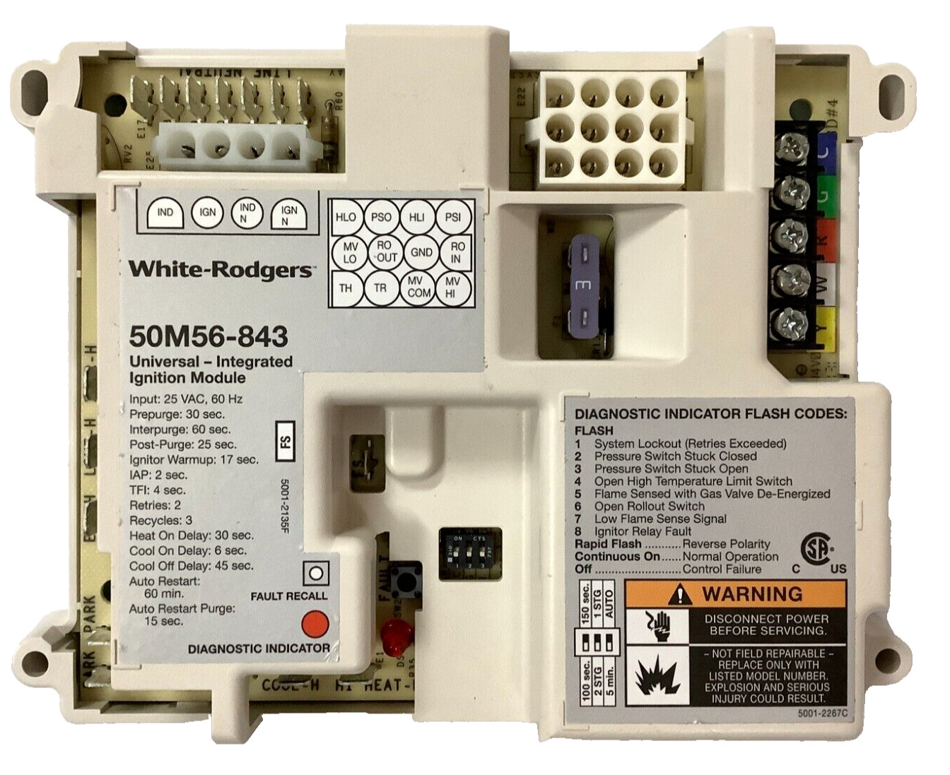 50M56-843 OEM PART GUARANTEED WORKING TESTED GOOD furnace control circuit board
