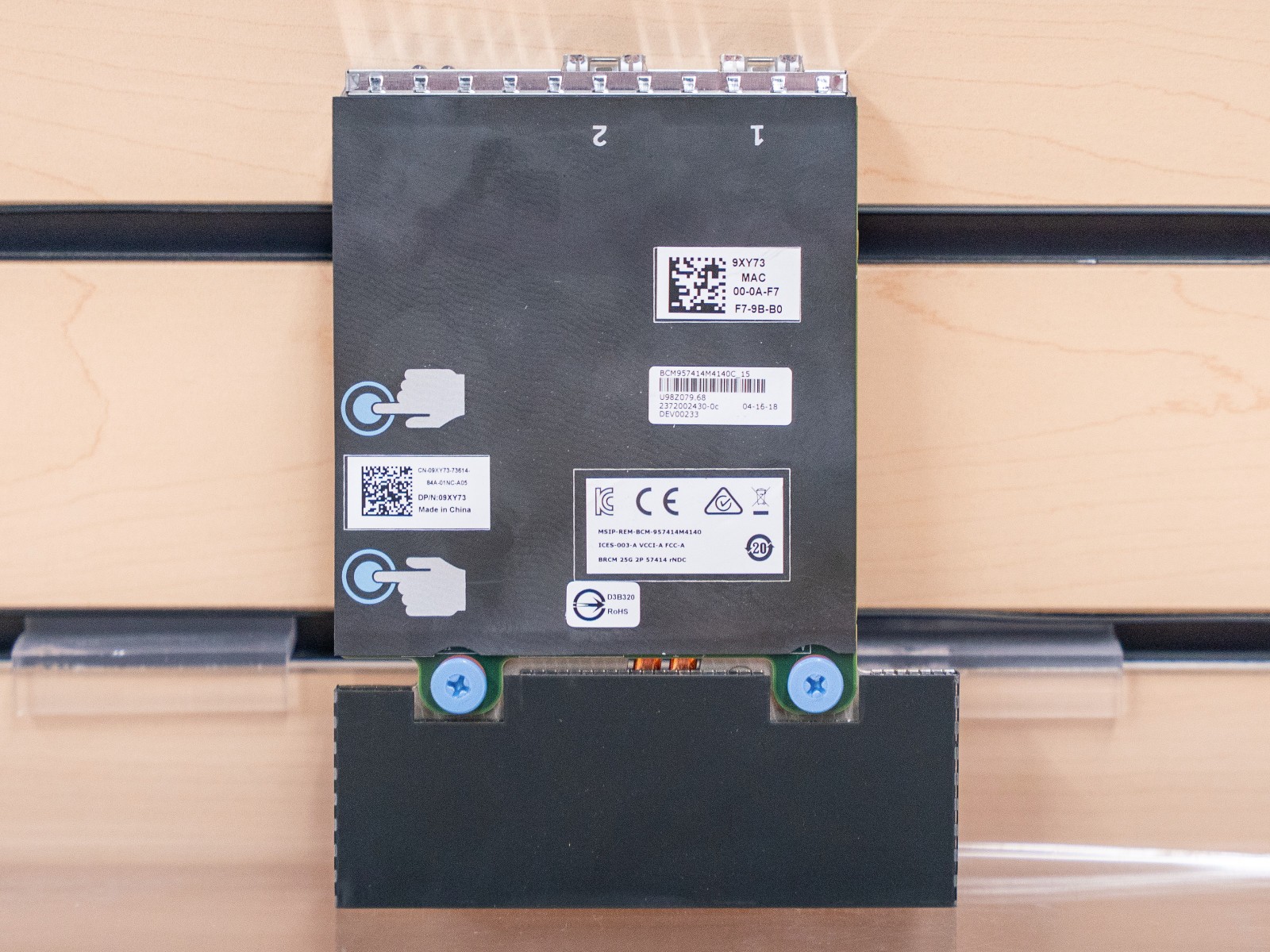 Dell Broadcom 57414 25GB Dual Port SFP28 Network Daughter Card 09XY73 9XY73