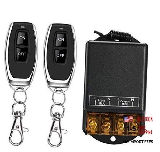 Wireless Remote Switch,110V/120V/240V /30A Relay Wireless RF Switch for black