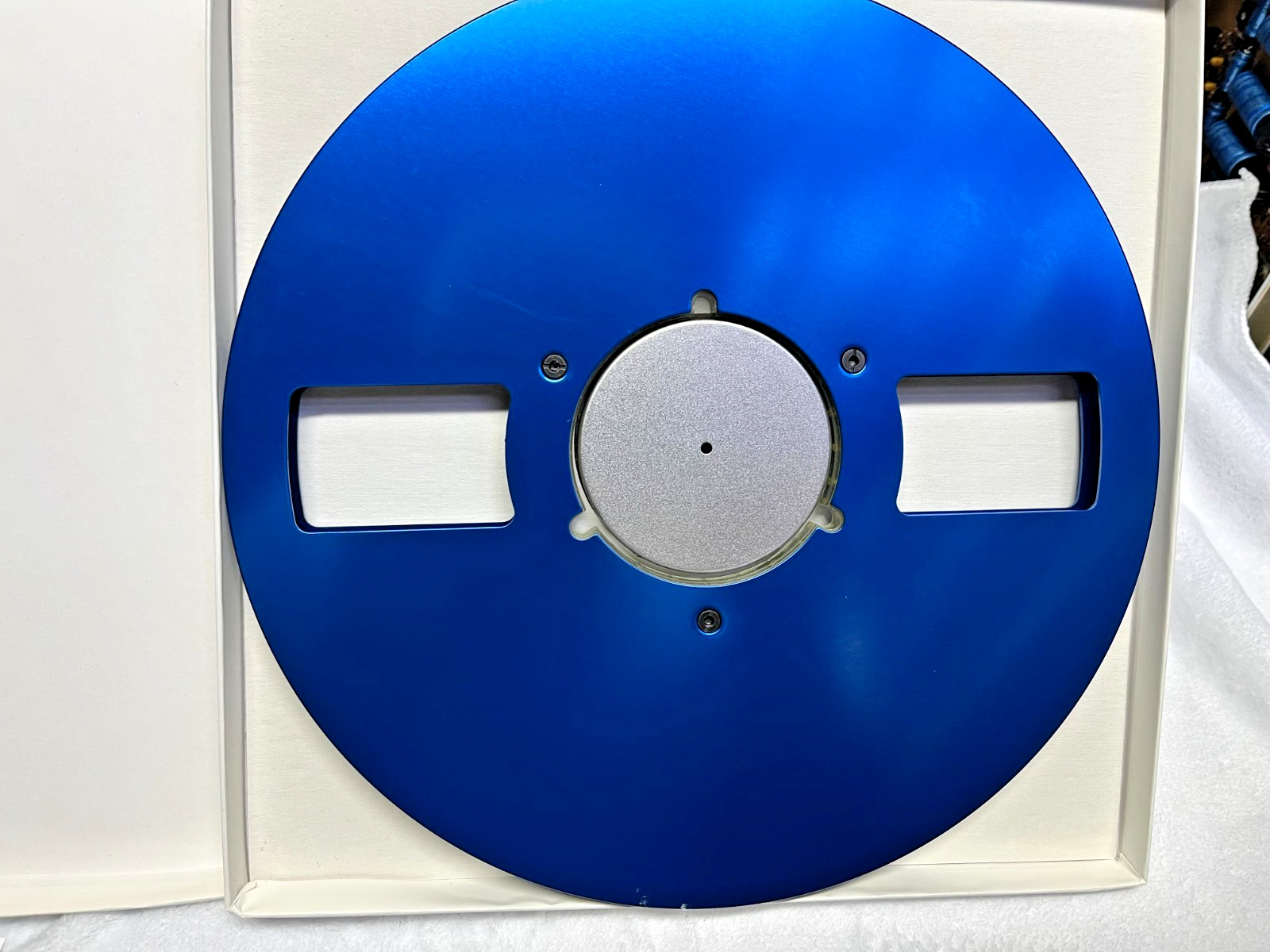 New MAXELL type 10.5" metal reel for 1/4" tape made in USA