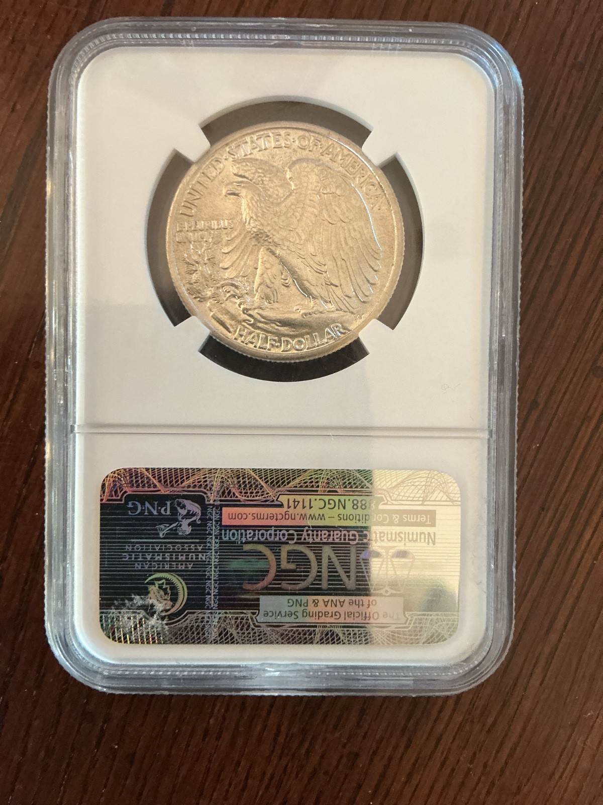 1942 Walking Liberty Half Dollar NGC MS63