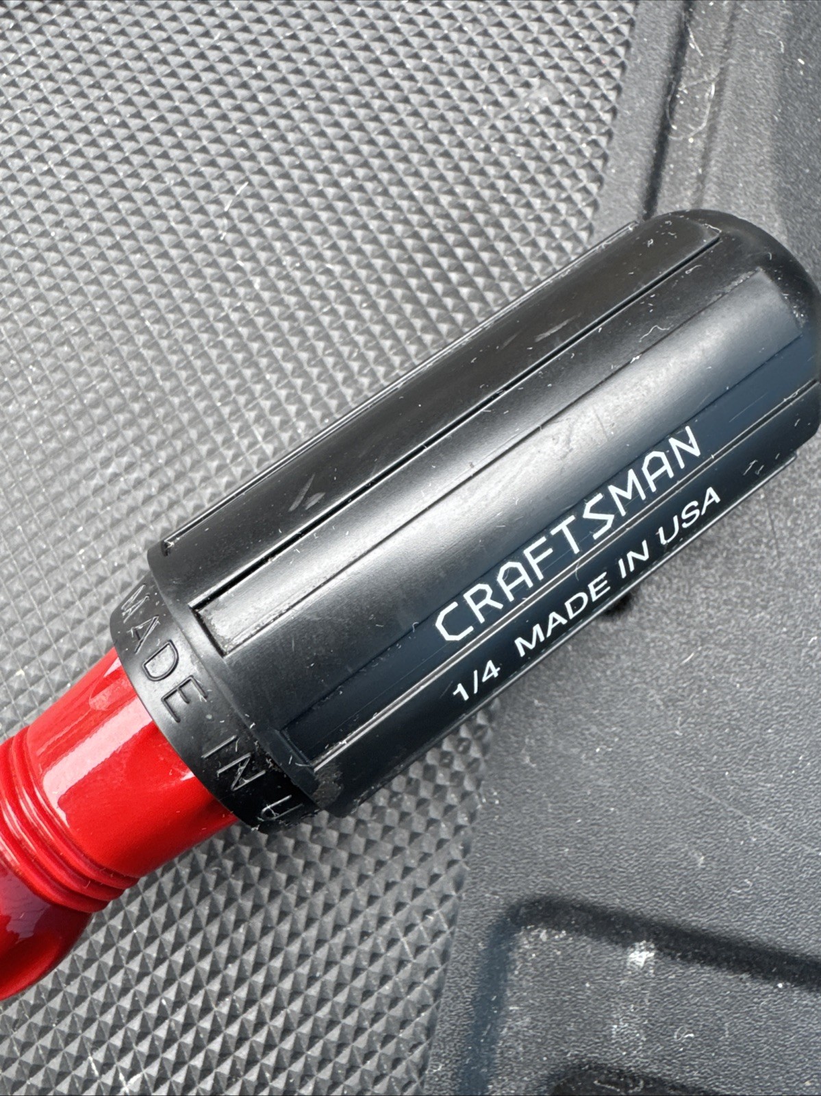 Sears Craftsman USA Rare Pratt Read Screwdriver Black Blade 47150 Red Handle