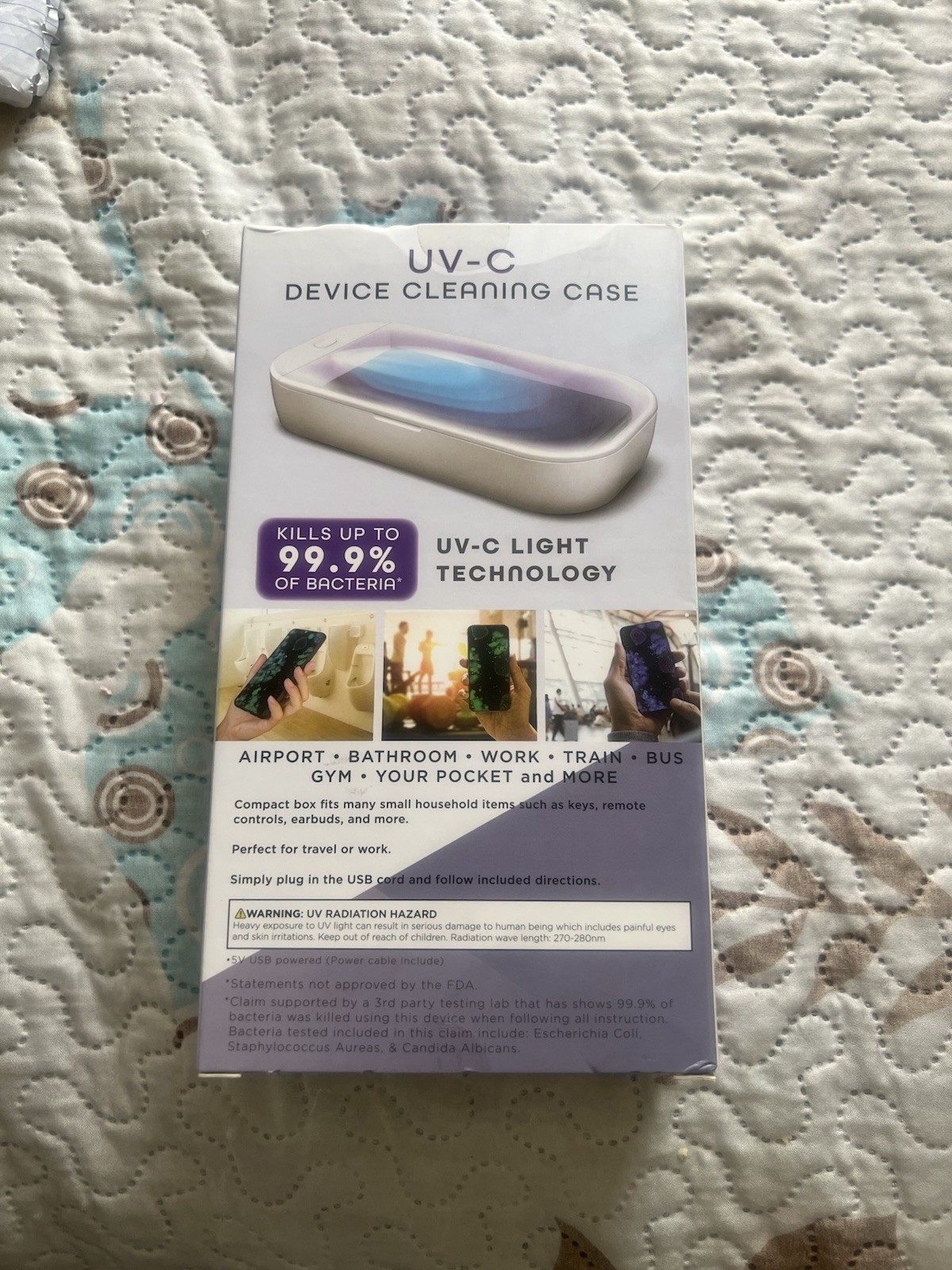 Traxx Device UV-C Sanitizer Cleaning Case
