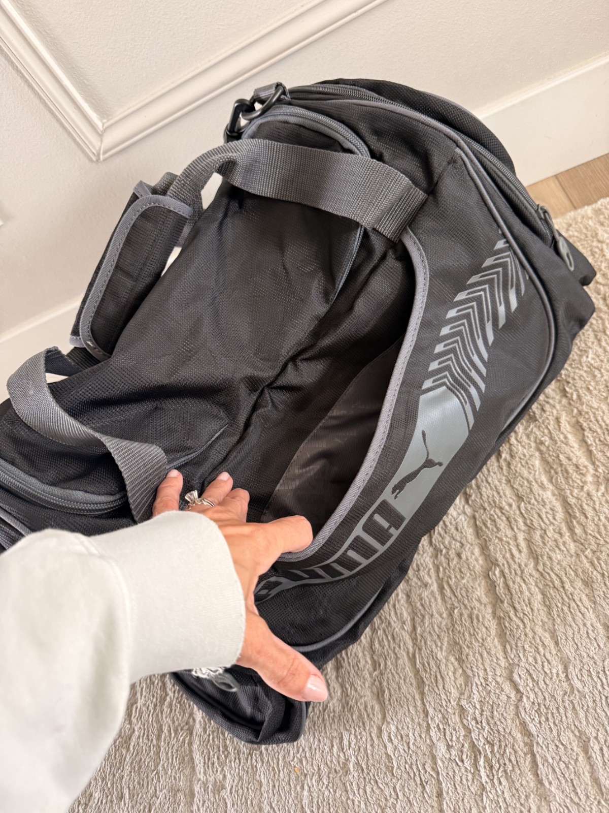 PUMA Contender 3.0 Athletic Duffel Bag - Gray/Black (OS)