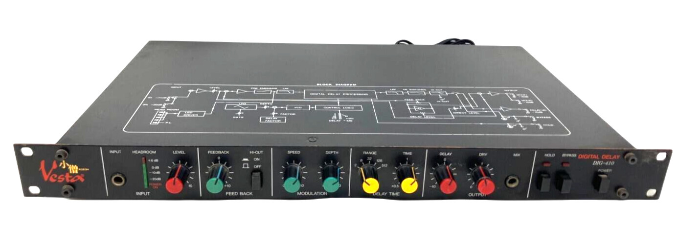 Vesta Kozoh Digital Delay 1U Rack Effect DIG-412 AC100V