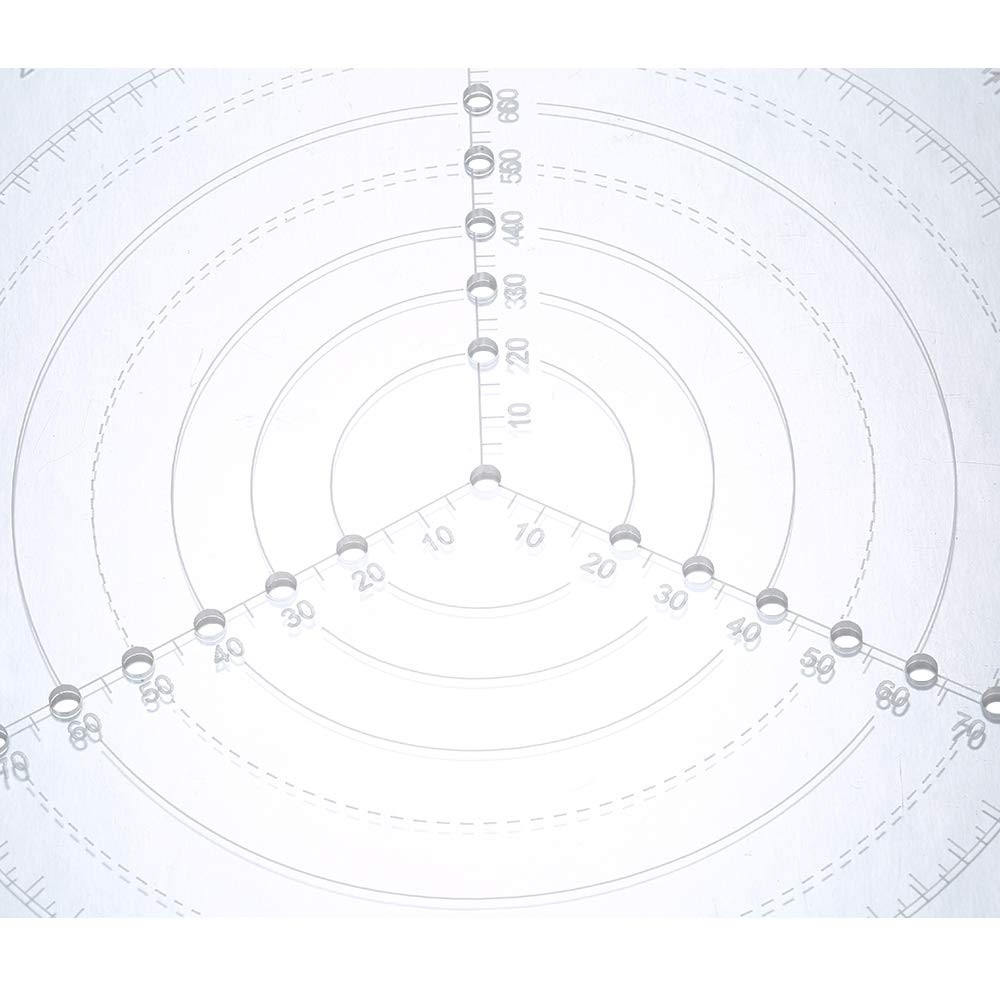 VISLONE Round Center Finder Compass Clear Acrylic Lathe Centering Tool...