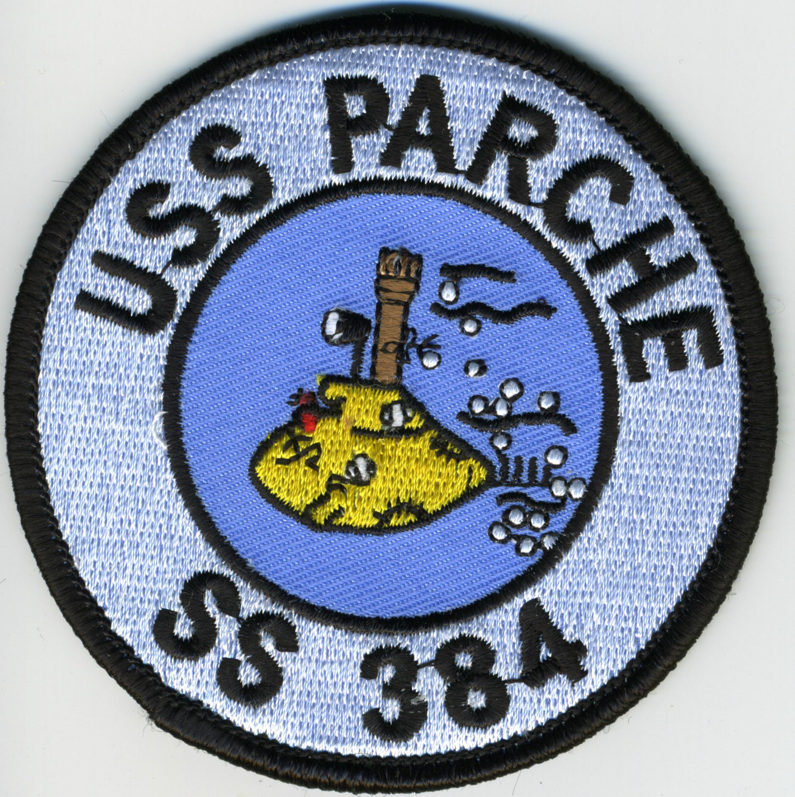 USS Parche SS 384 - 3 inch BC Patch Cat No C6420