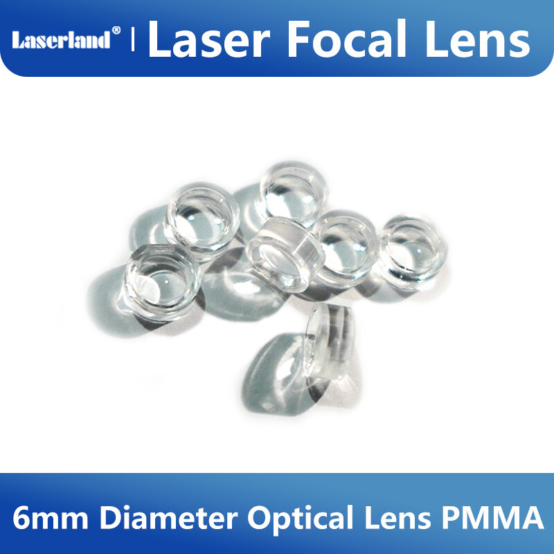 Diameter 6mm Laser Focal Lens 450-980nm PMMA Optical Focusing Lens
