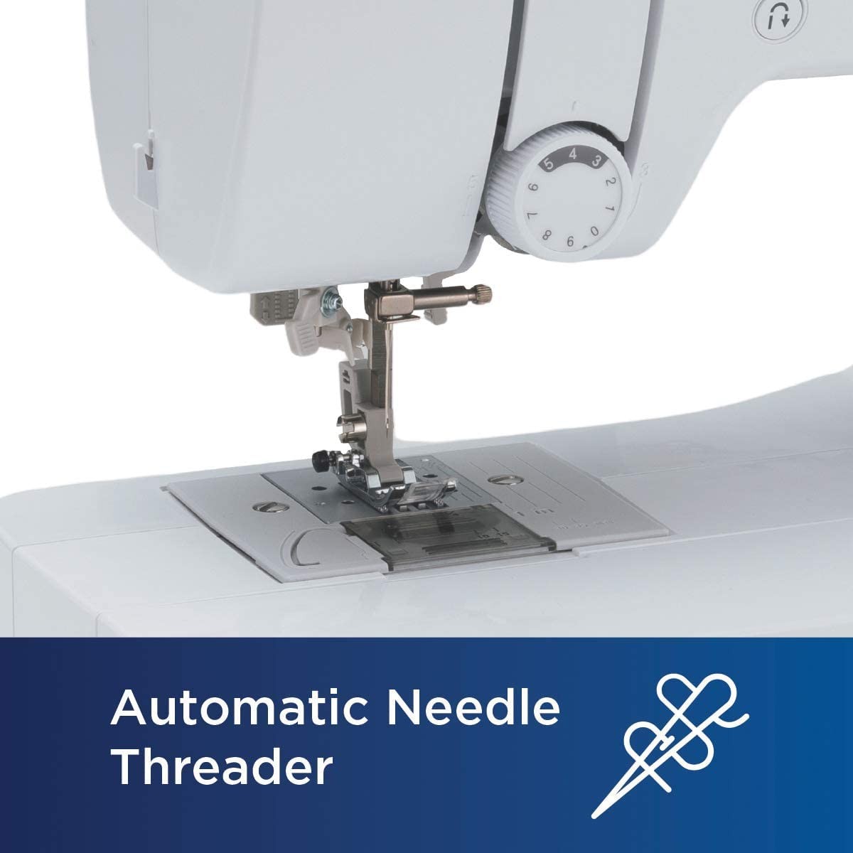 CS5055 Computerized Sewing Machine, 60 Built-in Stitches, LCD Display, 7 Include