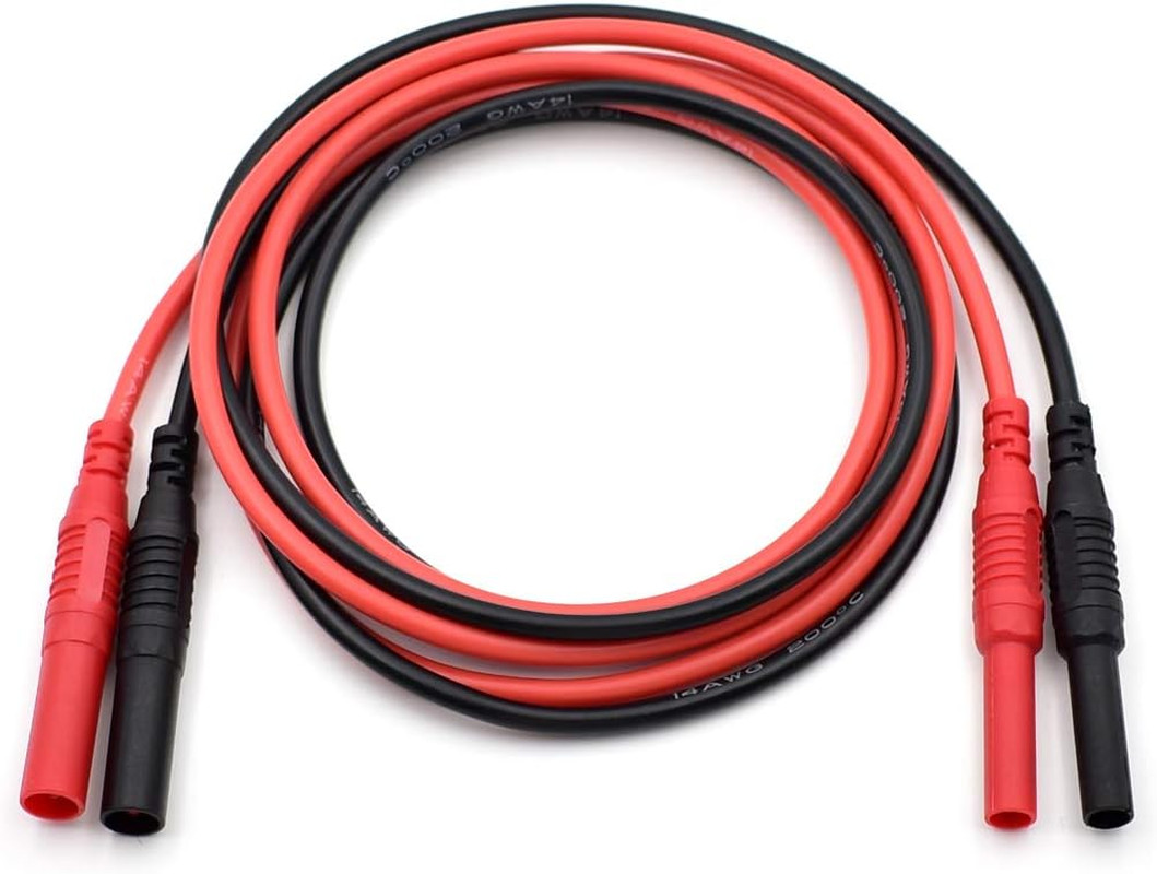 Meter Test Lead Extension Male to Female Connector 4Mm Banana Plug to Jack Heavy