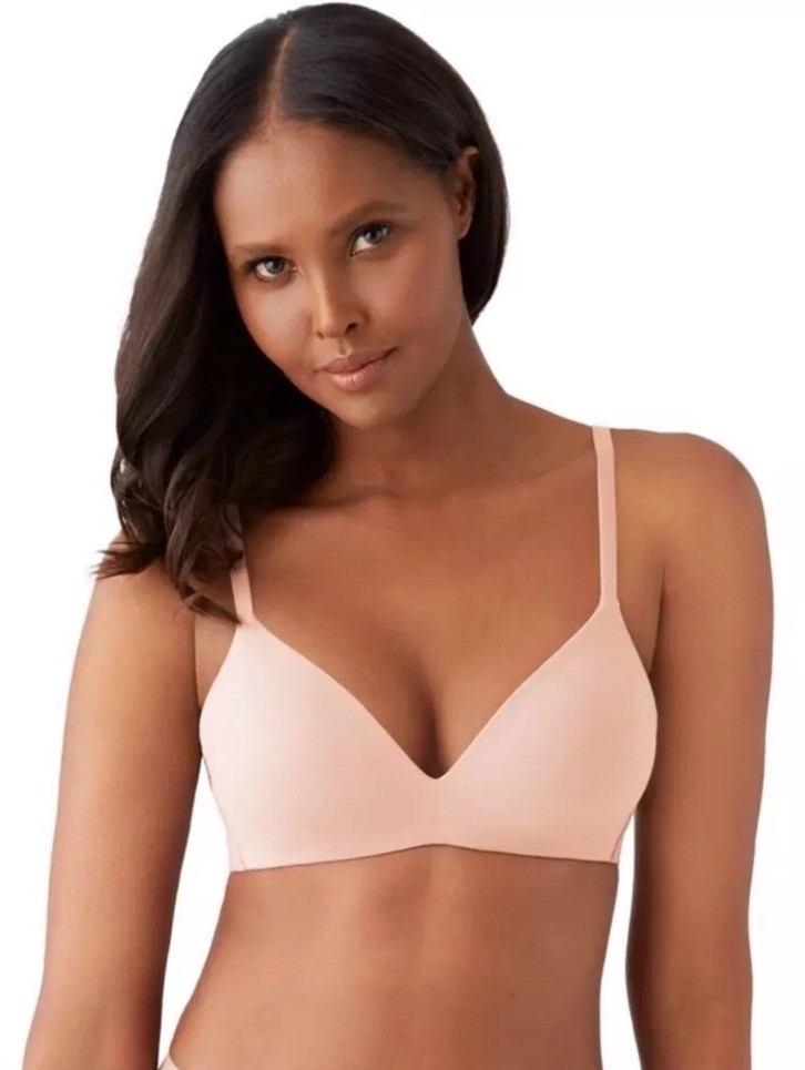 Wacoal 852189 How Perfect Wire Free T-Shirt Bra Rose Dust New Size 36A
