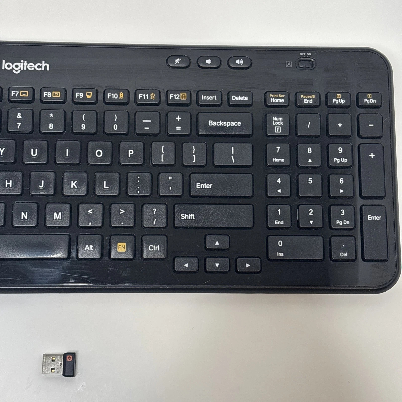 Logitech K360 Wireless Compact Black Keyboard Y-R0017 with USB Unifying Receiver