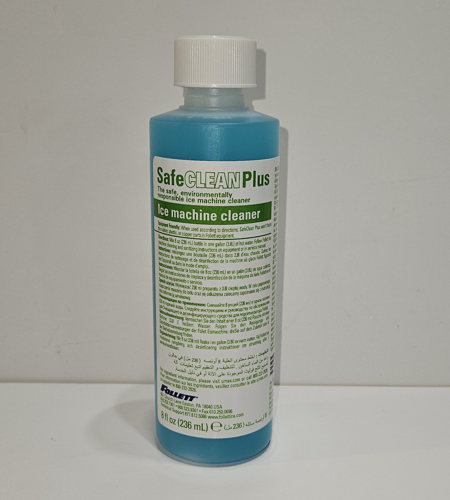 Follett Ice Ice Machine Cleaner Liquid 8 oz Bottle Fits Follett Ice Brand 55DY86