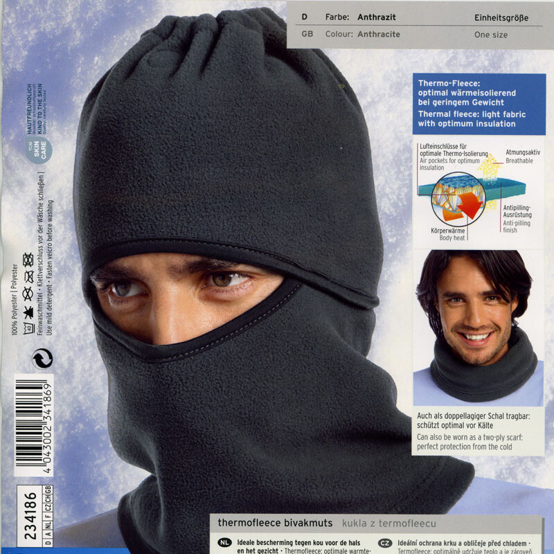Ski Motorcycle Winter Thermal Fleece Balaclava Full Face Neck Cover Hat Black US