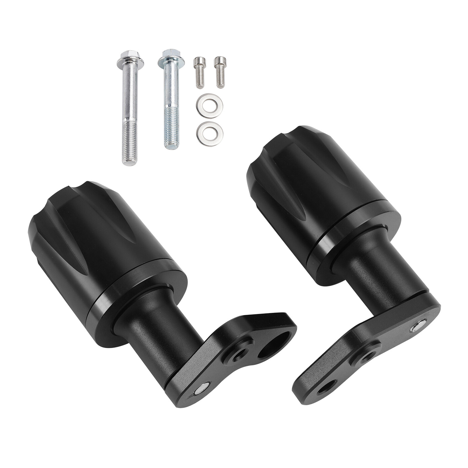 Cnc Anti-Crash Frame Sliders Protector Black For Kawasaki Zx-6R Zx 6R 2024-25 US
