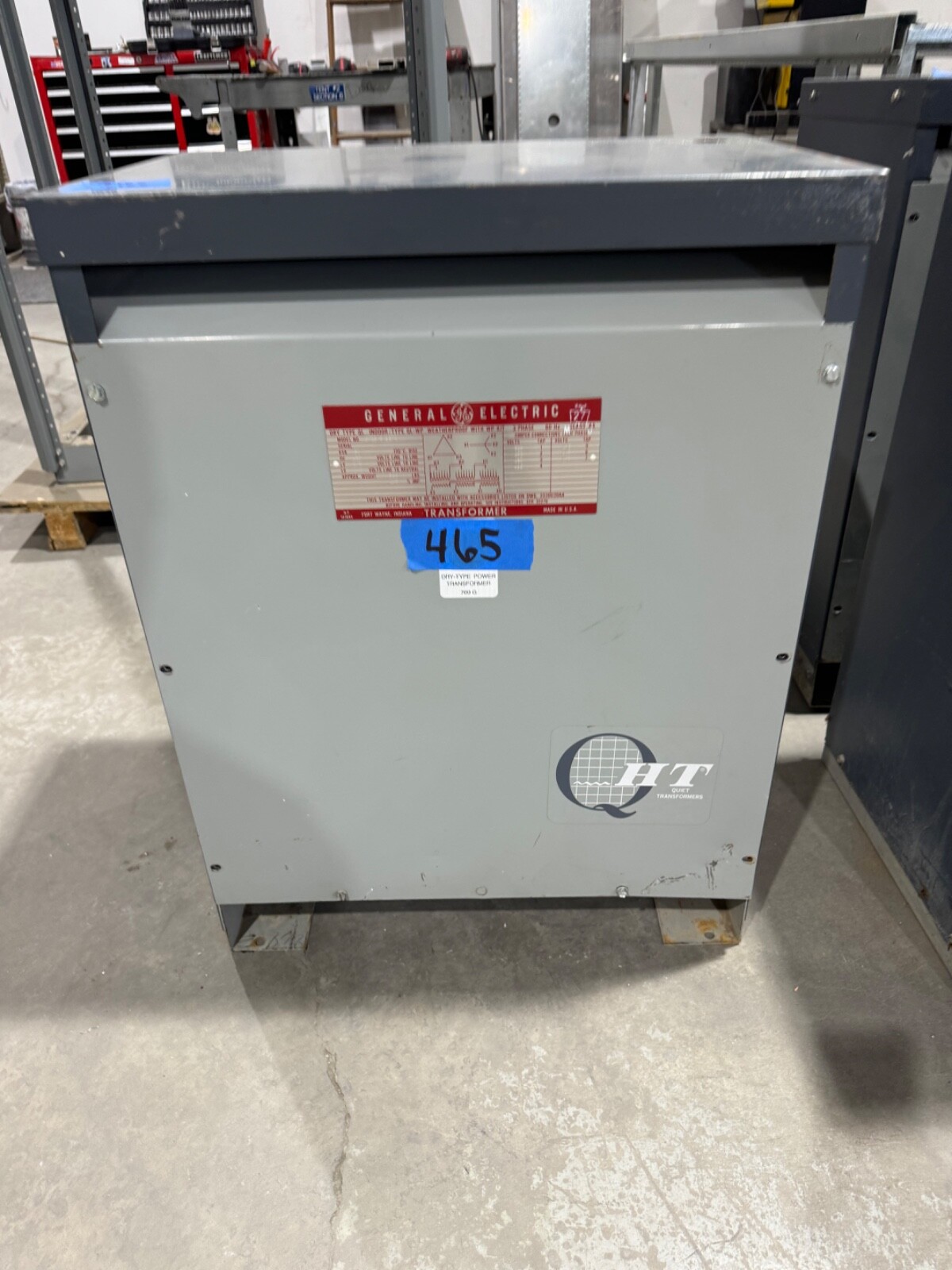 GE 30kva Transformer 3 Phase 480v-208v/120v 460v 440v 220v 230V DELTA WYE  #465