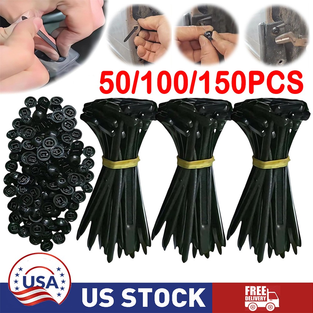 50-150 PCS Nylon Universal Cable Tie Buckle Self-Locking Nylon Zip Ties Holder