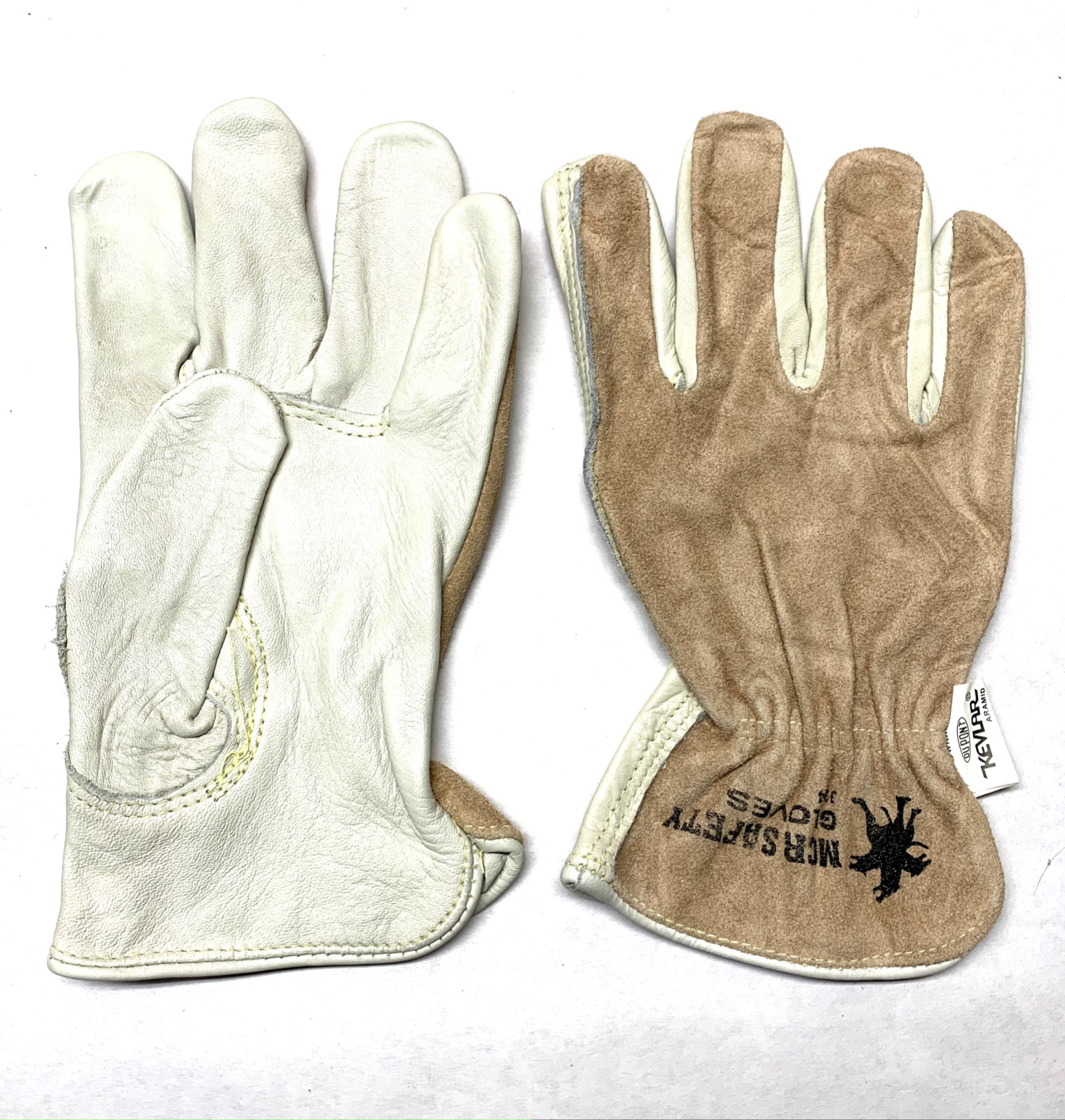 DUPONT Kevlar MCR Leather Safety Gloves - Size Large, No. 3204 - 1 pair - NEW