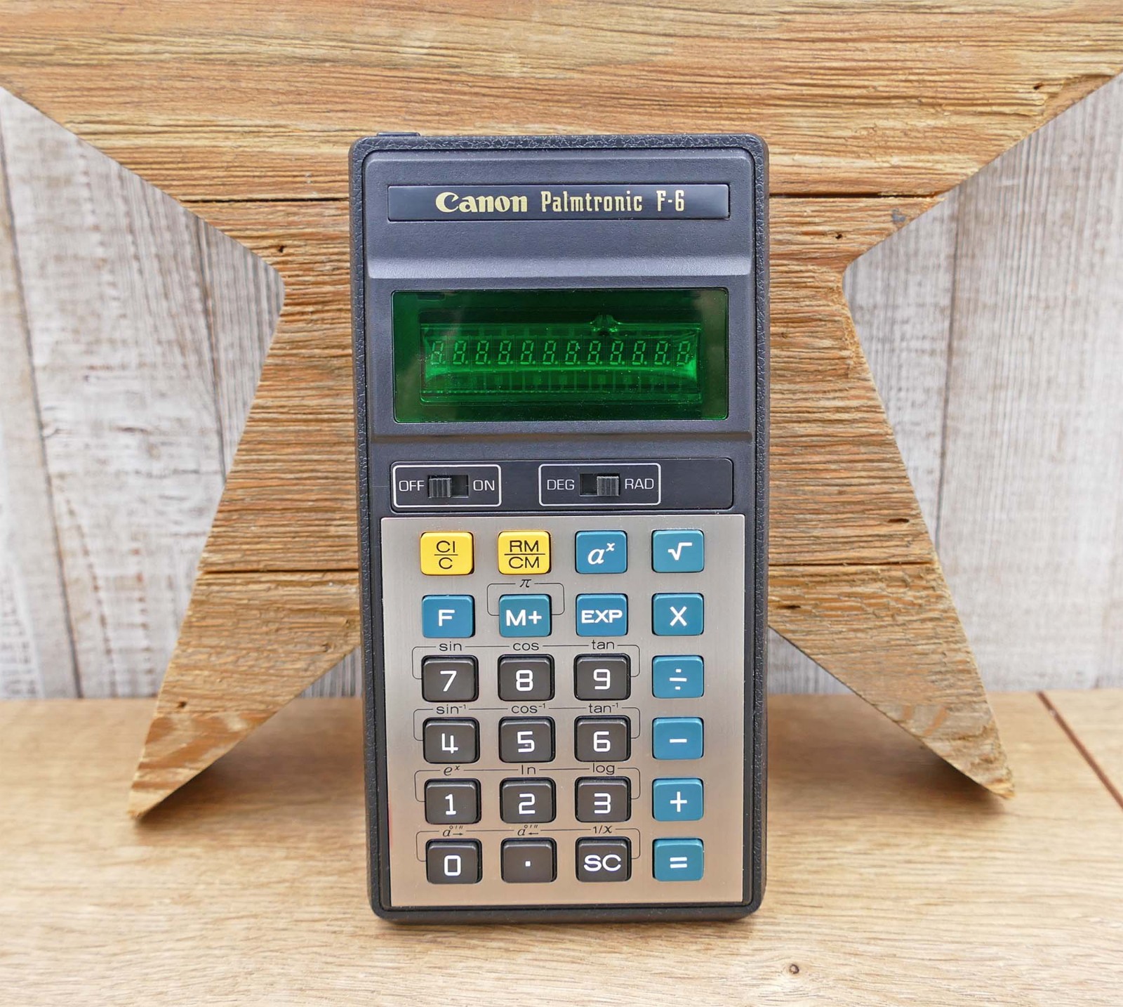 Canon Palmtronic F-6 Calculator Unused in Box w/ Manual Vintage ca. 1975 Japan