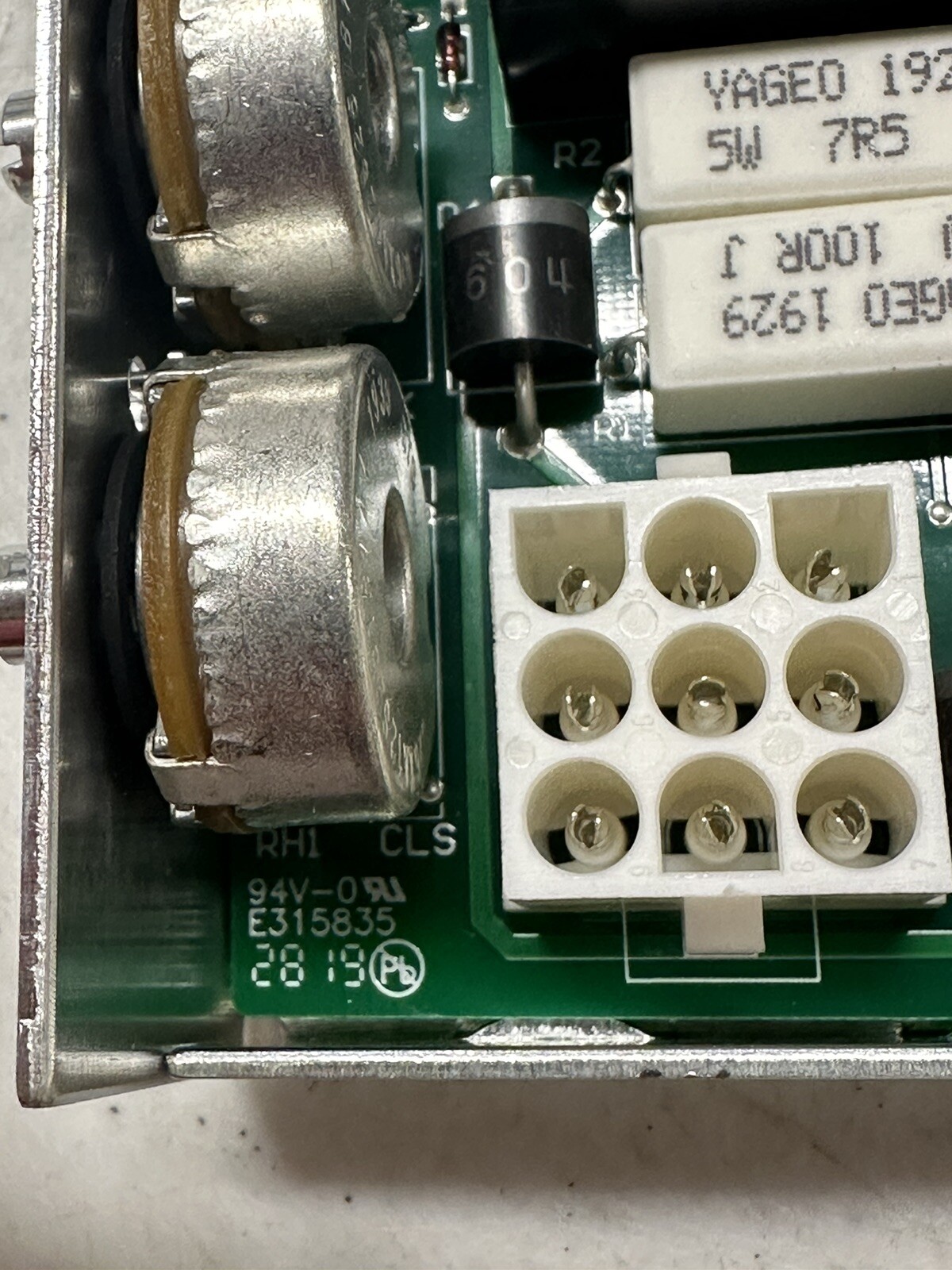 Close Speed Control Module 9 Pin Connector E315835