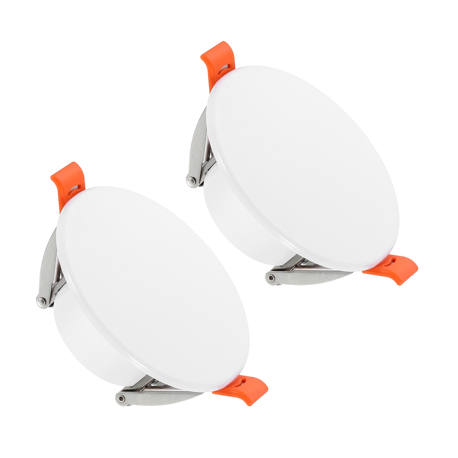 2Pack 3.7" Spring Ceiling Cover Plate Suitable for 2.2-3.4 " Round Hole, White