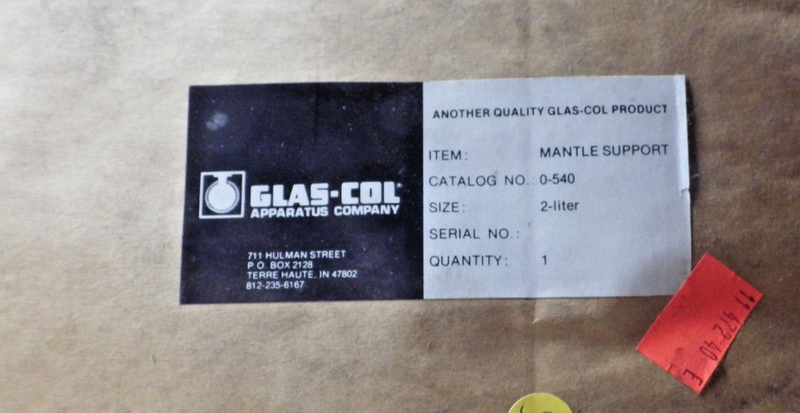 Glas-Col Heating Mantle Support NEW 0-540 2 LITER  #4