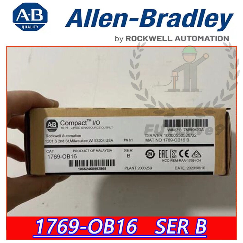 AB 1769-OB16 Ser B CompactLogix 16 Pt 24VDC D/O Module Factory Sealed