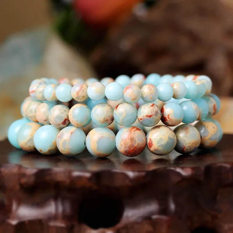 BEAUTIFUL SHOUSHAN STONE THREE SEPARATE LAYER WRISTBAND BRACELETS