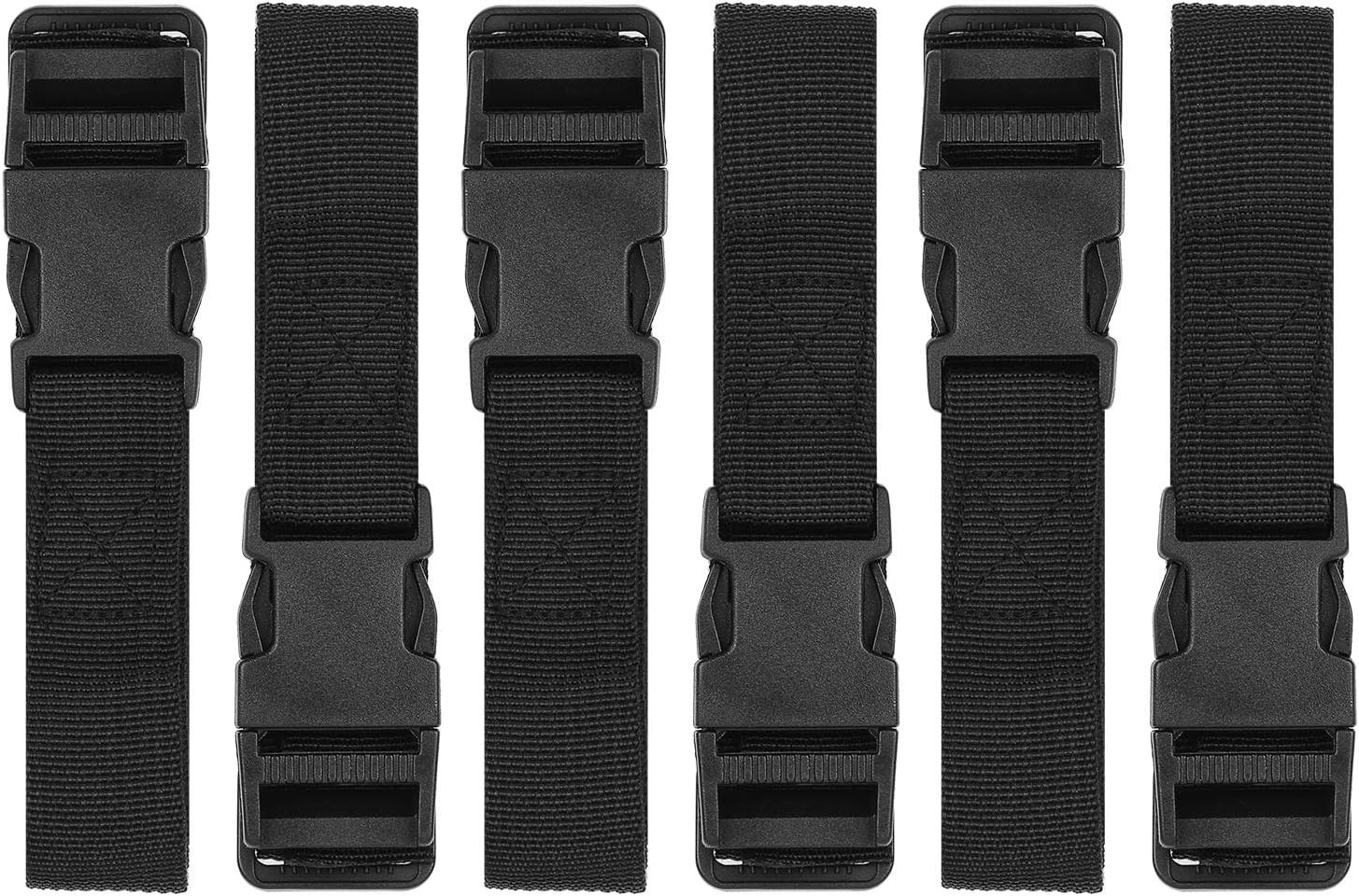 6 Pack Luggage Nylon Straps with Quick Release Buckle Utility Straps for Travel