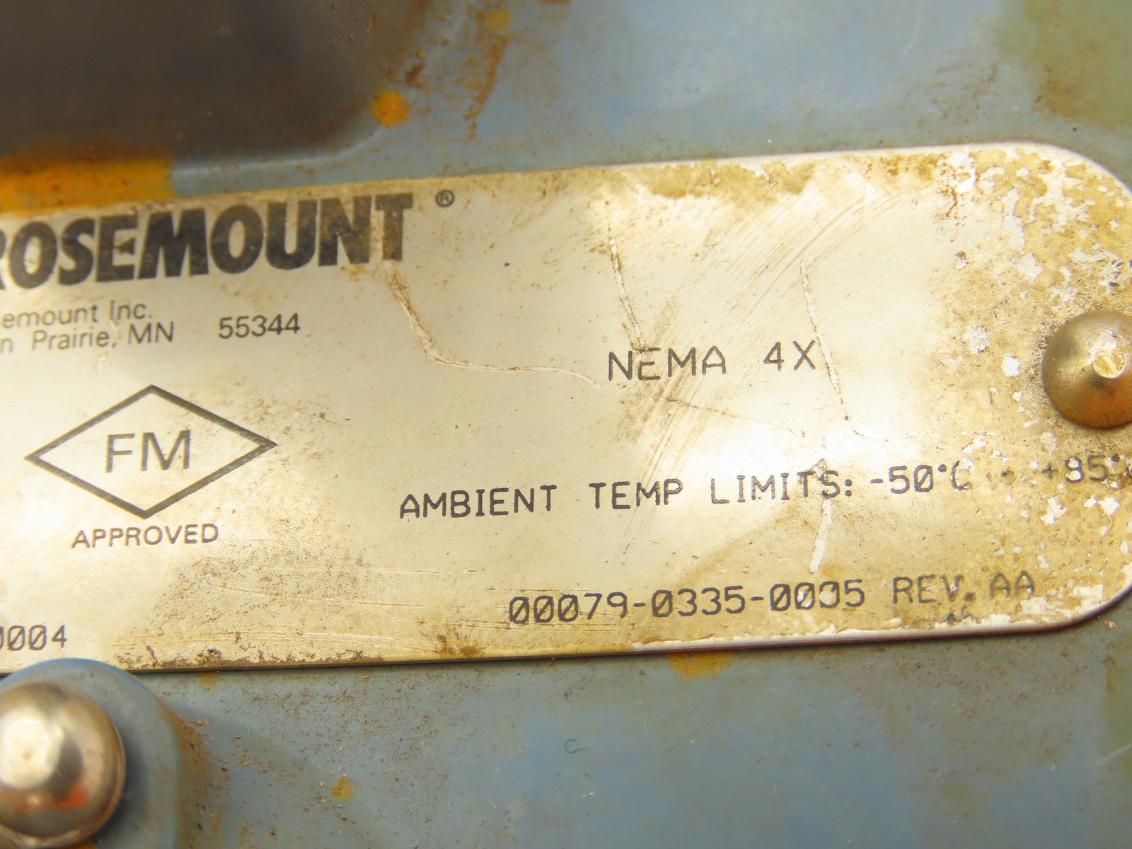 Rosemount 68 Temperature Sensor 12" Probe CF6-TE/TW-3305 Explosion Proof Head