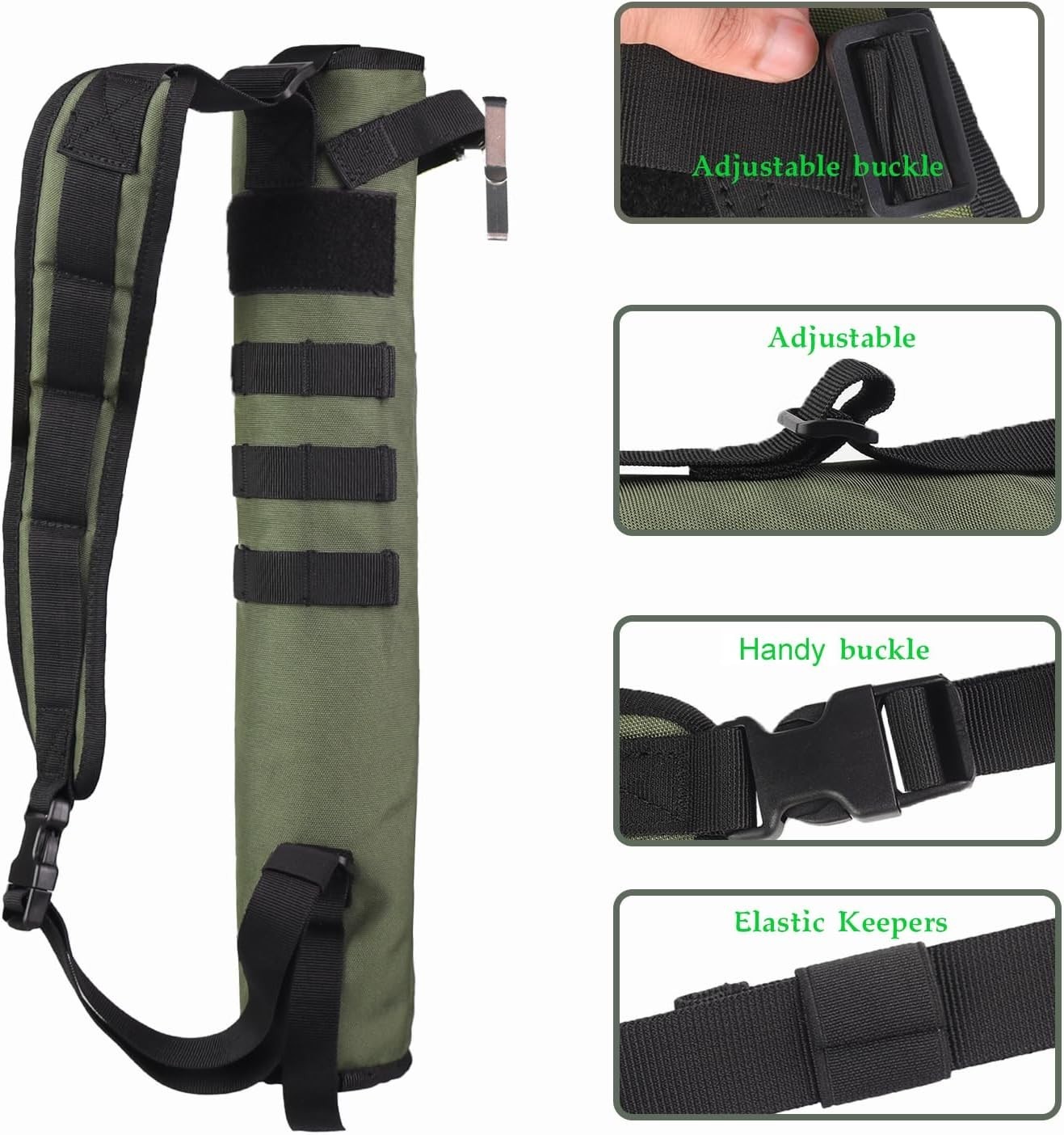 Versatile Molle System Archery Quiver - Holds 12-18 Arrows for Target Shooting