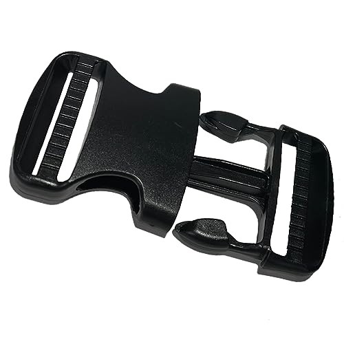 Flat Dual Adjustable Plastic Quick Side Release Plastic Buckles and Tri-glide,