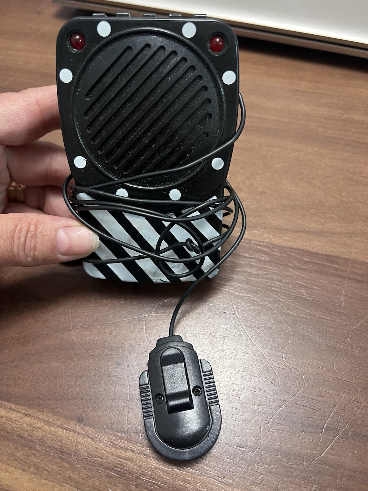 Halloween Sound Prop Scream Laugh Effects Black White Plastic 25 02 967070