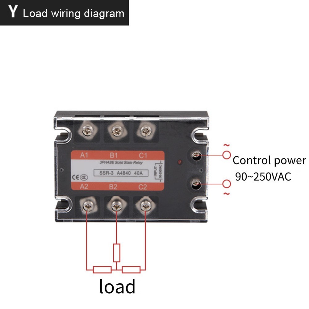 Three-Phase AC Voltage Regulation AC220V AC Control AC Solid State for relay