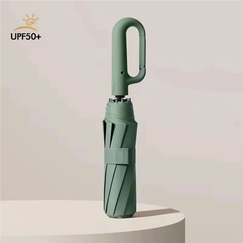 Ring Buckle Design Fully Automatic Umbrella Folding Extra Large Strong Sunshade