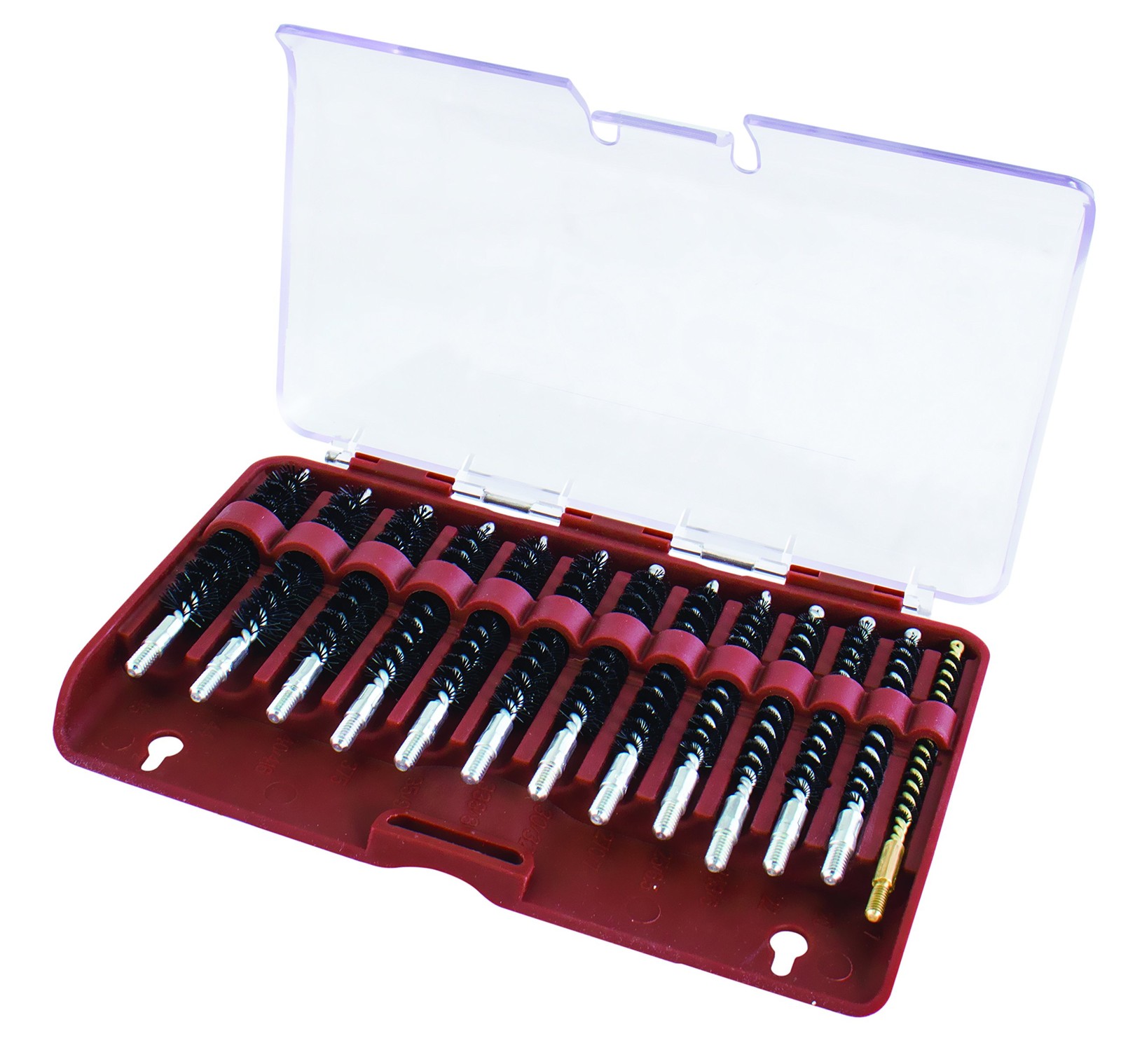 Tipton Nylon Bore Brush 13-Piece Set - Gun Cleaning/Maintenance w/ Case