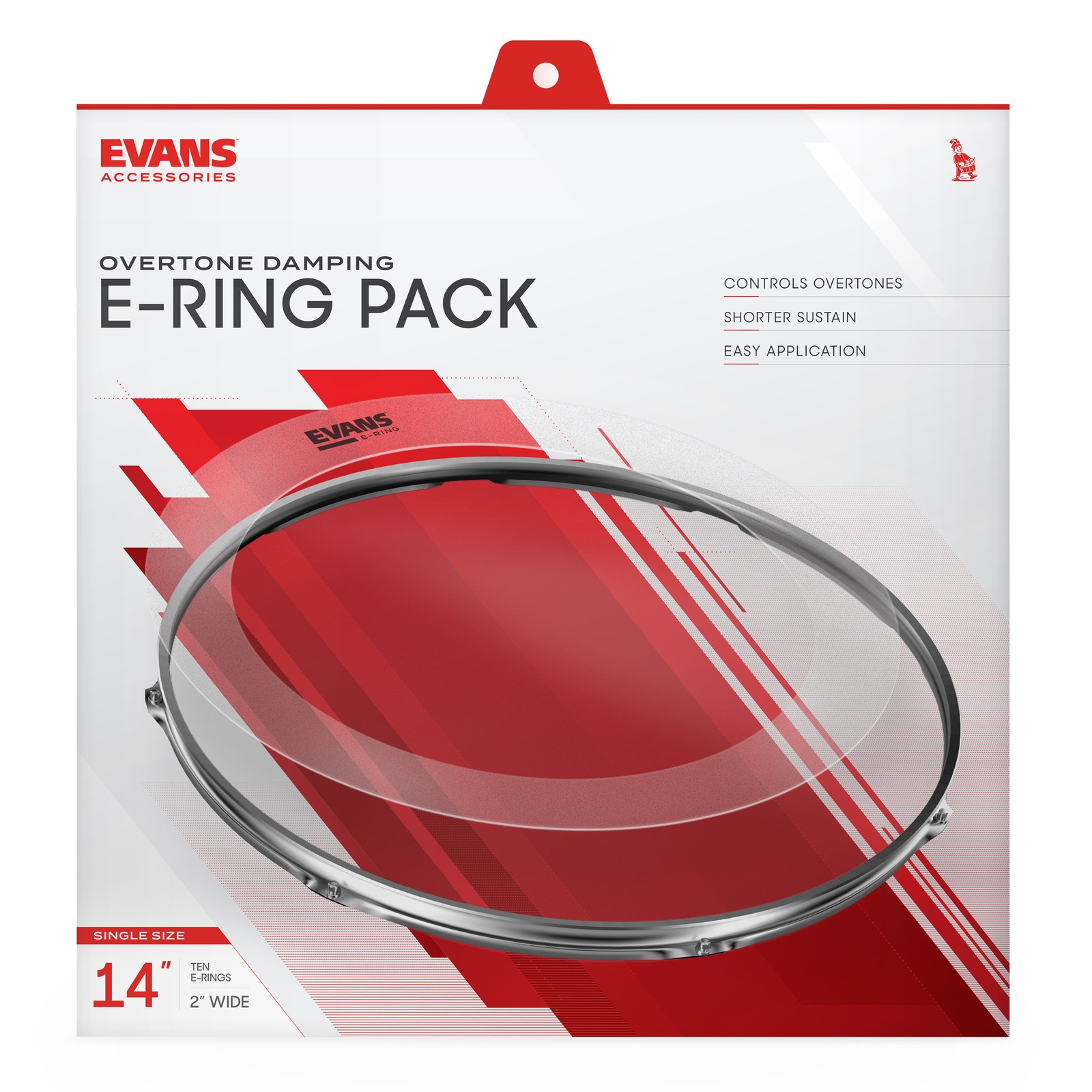 EVANS 2 Inch E-Ring 10 Pack, 14 Inch