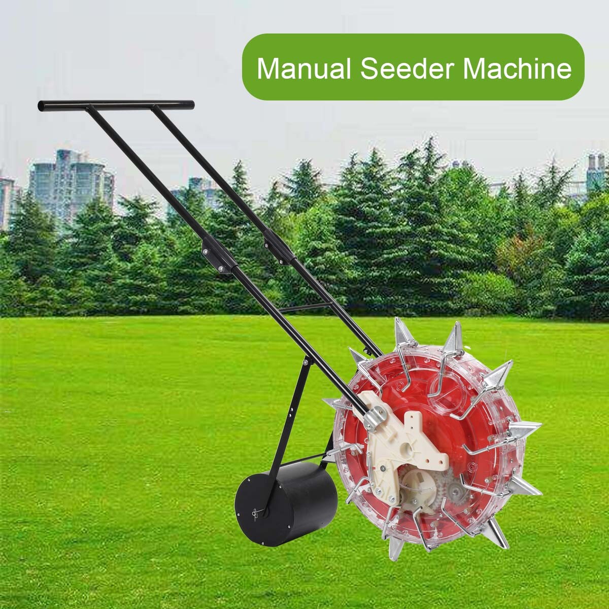 Hand Push Seeder Machine Manual Seeder Garden Roller Spreaders for Soy Peanut