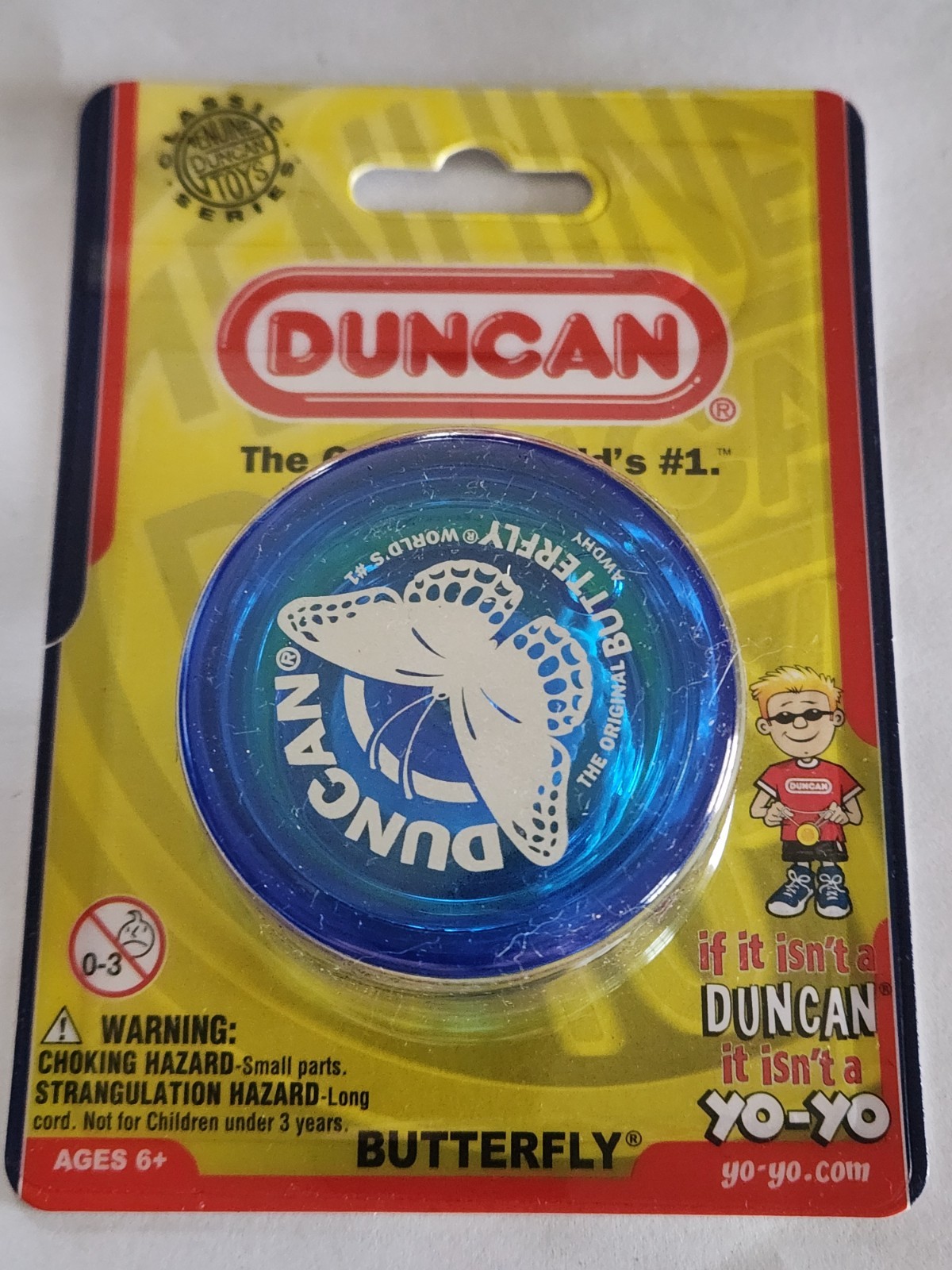 NEW Duncan Butterfly Yo-Yo String Blue The Original World's #1 YoYo Ages 6+ Toys