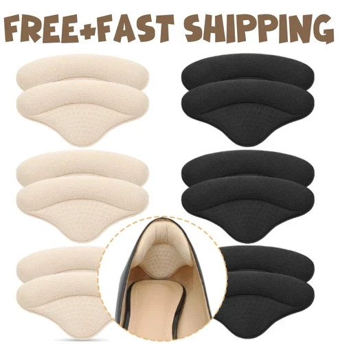 6 Pairs Heel Pads Heel Grips Liner for Loose Shoes, Heel Cushion Pads Heel Inser