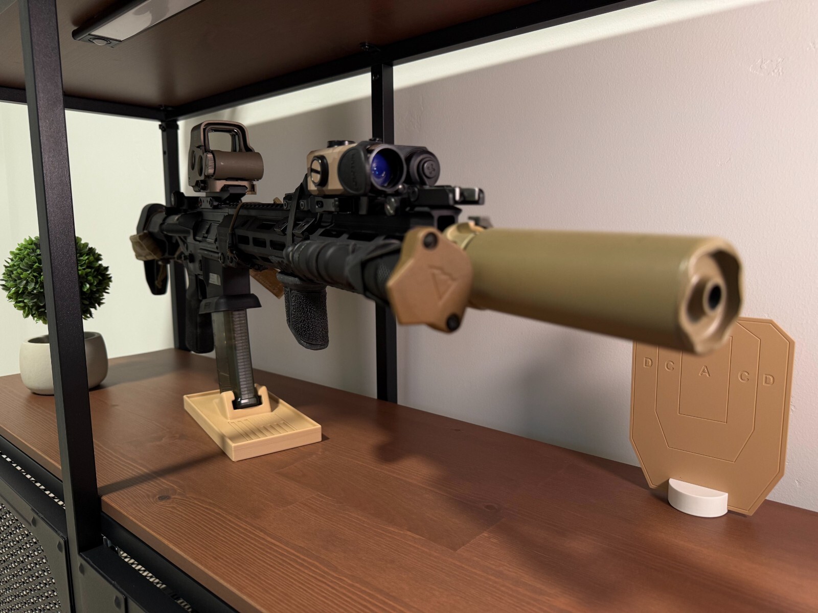 AR Mag Display Stand | Storage Rack Tan New