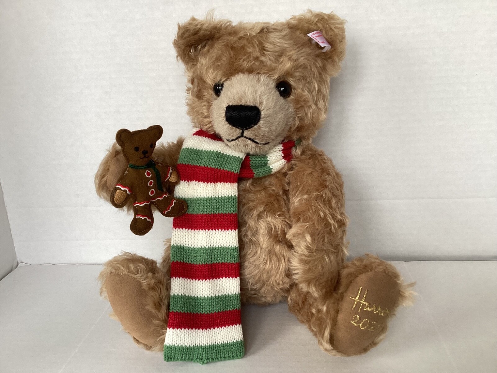 Steiff/Harrods “Archie” Bear tag #663833, 12.6”tall.  NIB