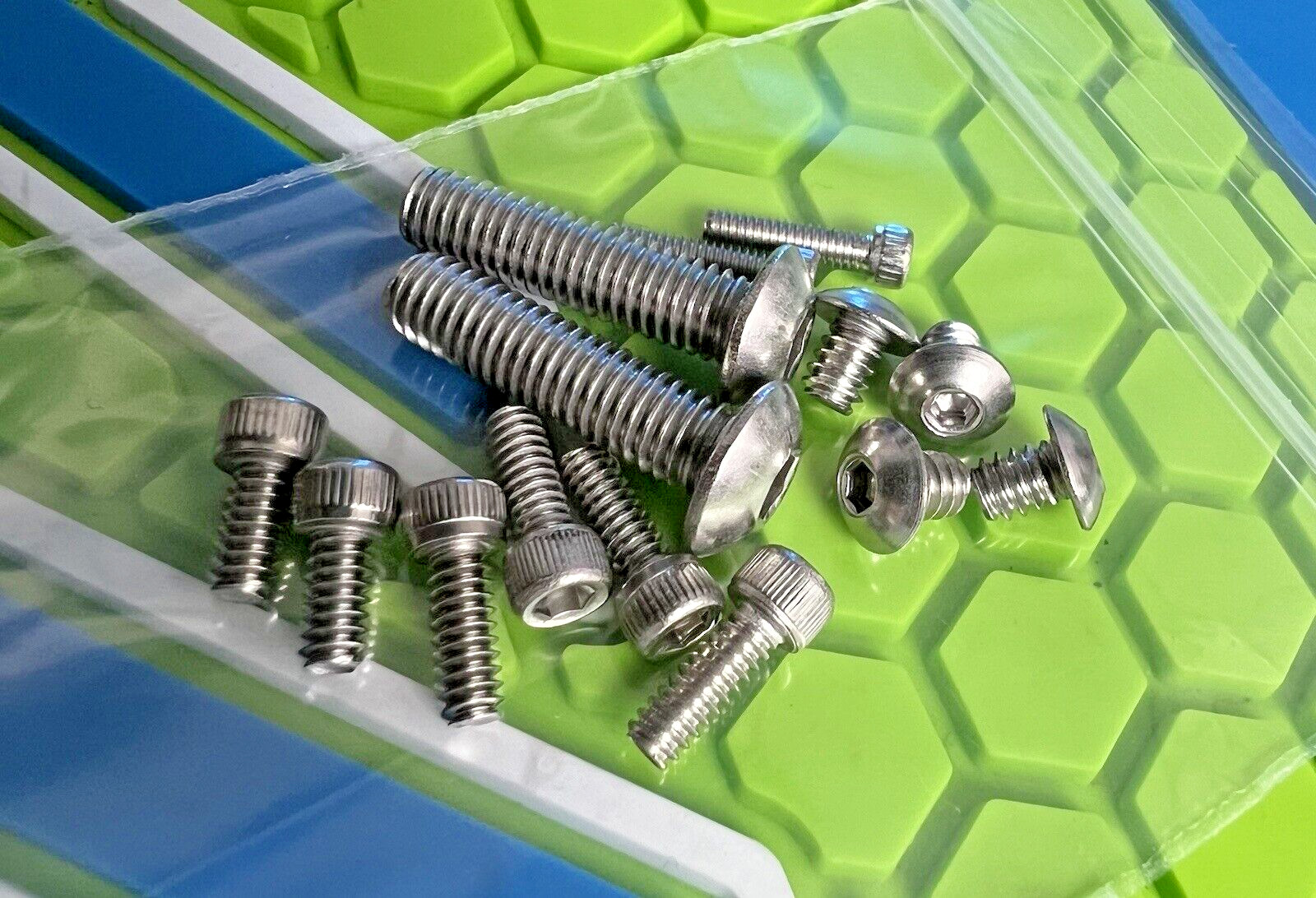 BOB LONG GEN 2K5 /ALIAS INTIMIDATOR STAINLESS SCREW SET (14 SCREWS) - PAINTBALL